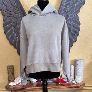 Zara Oversized Cropped Hoodie Sweater